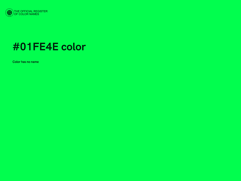 #01FE4E color image