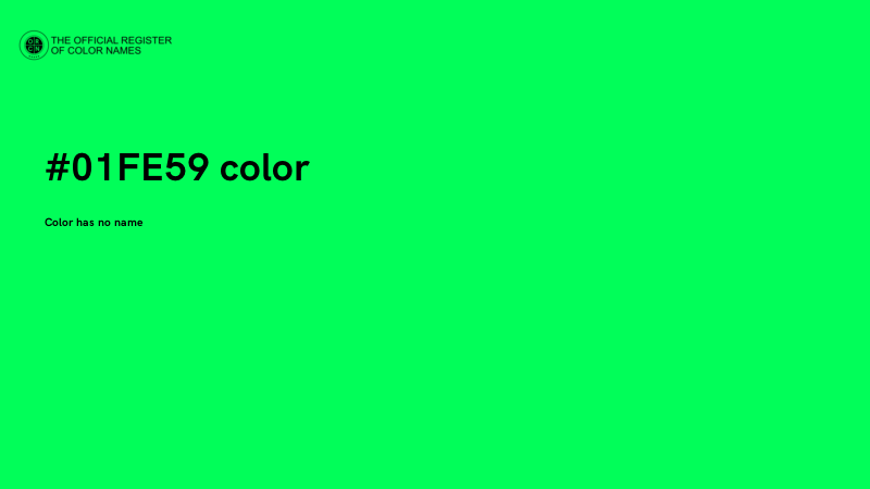 #01FE59 color image