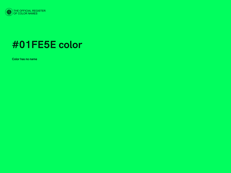#01FE5E color image