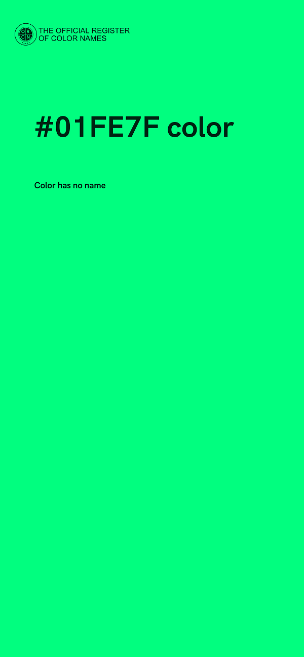#01FE7F color image