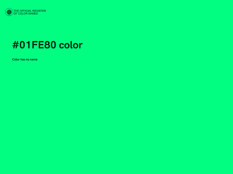 #01FE80 color image