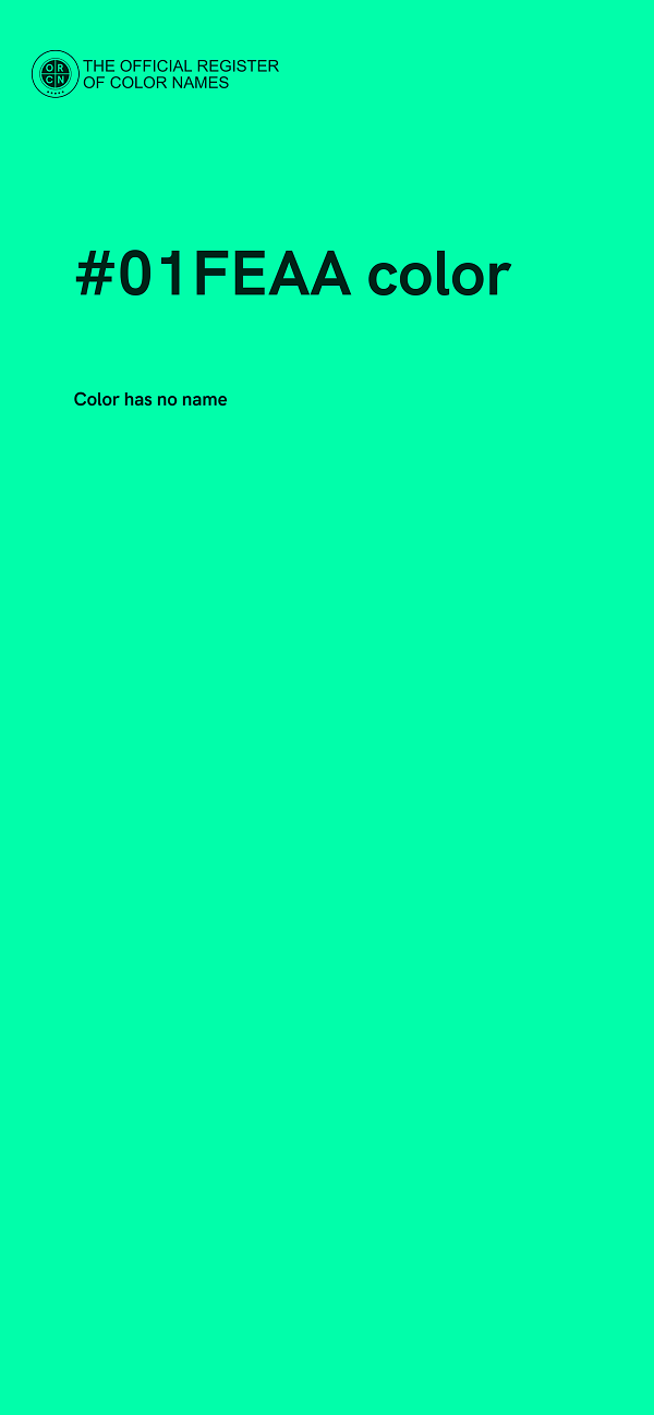 #01FEAA color image