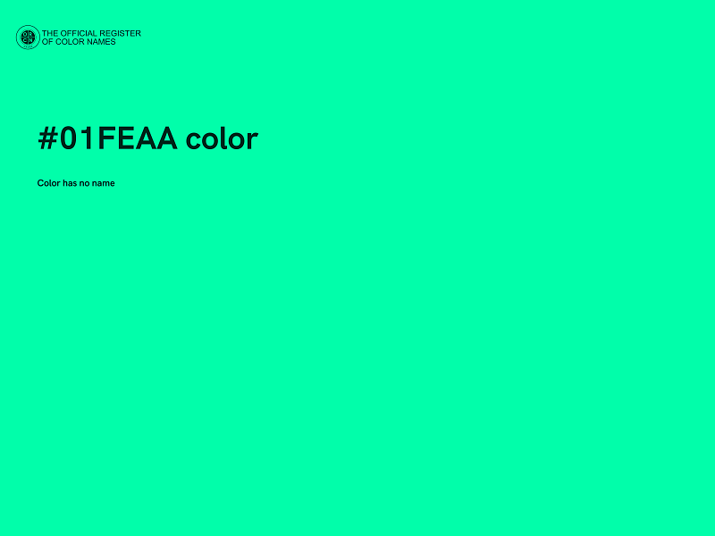 #01FEAA color image