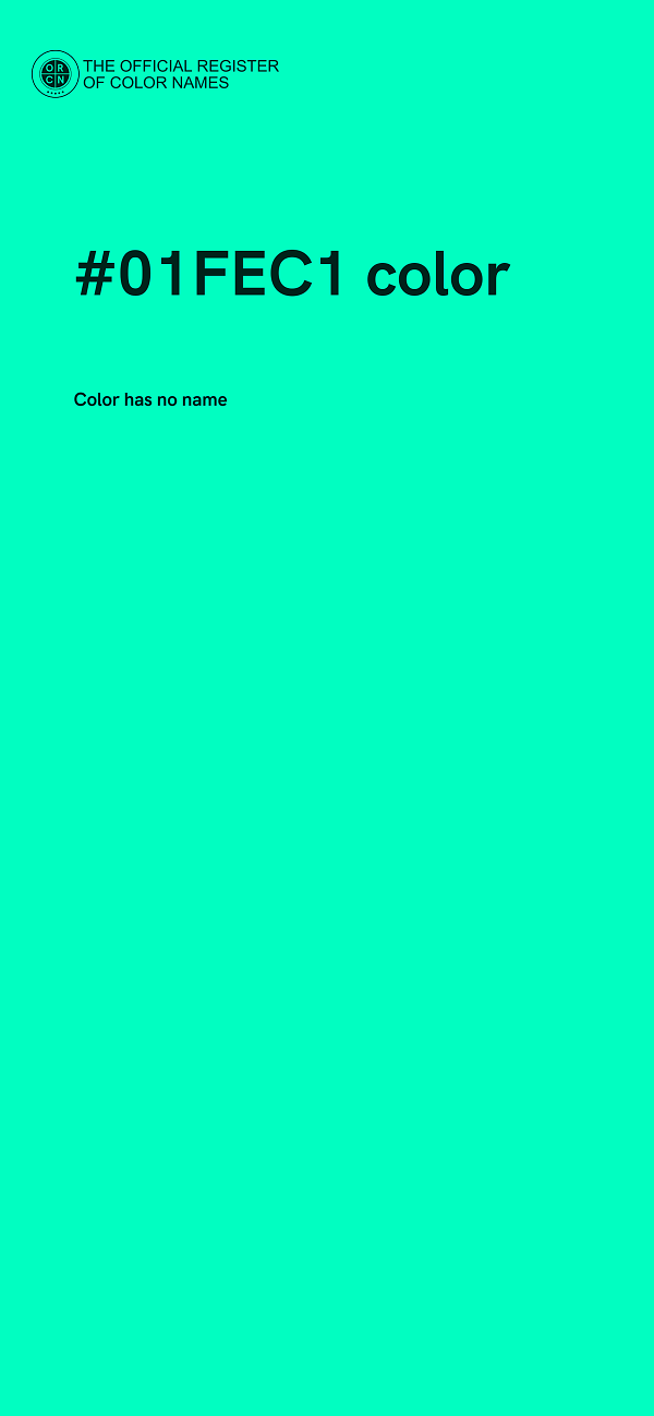 #01FEC1 color image