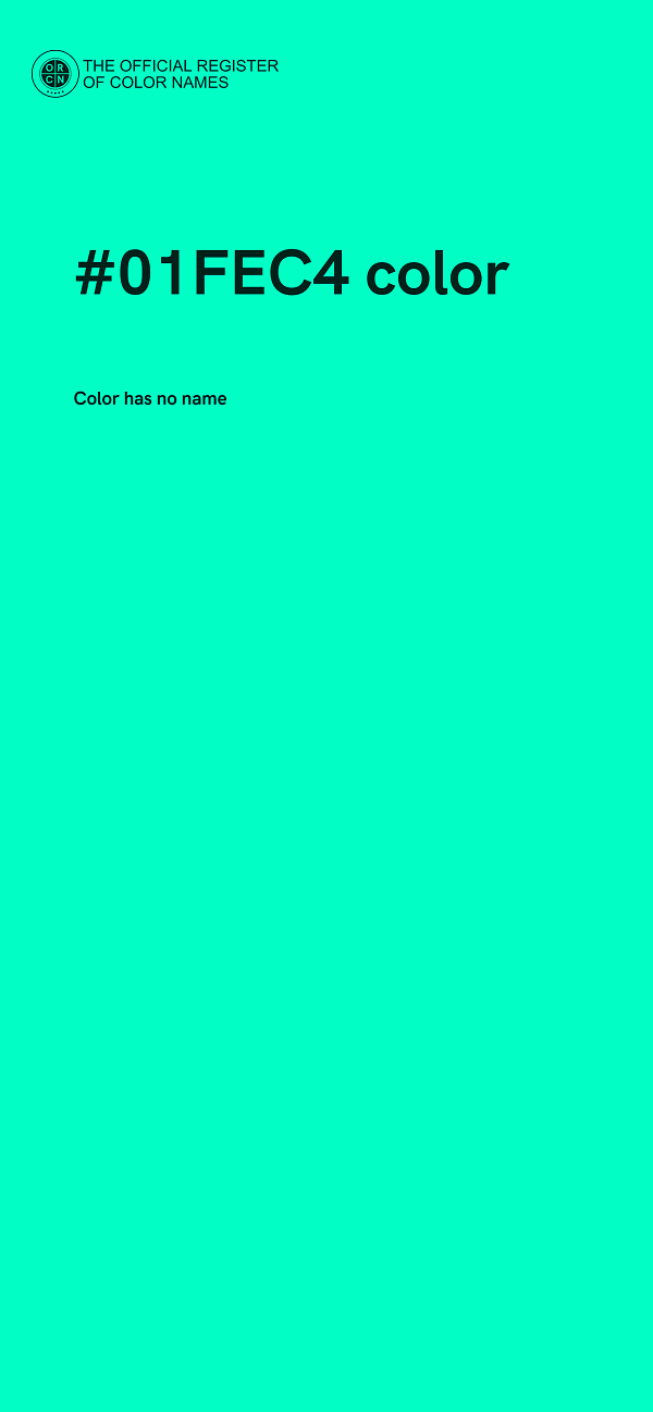 #01FEC4 color image