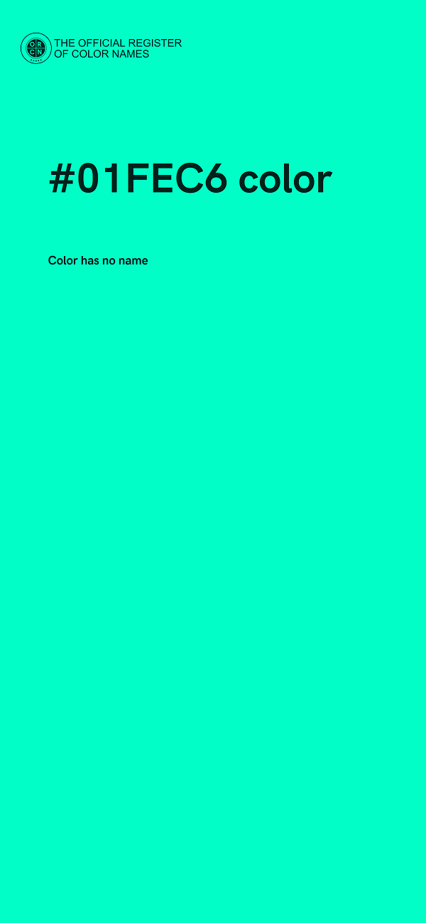 #01FEC6 color image