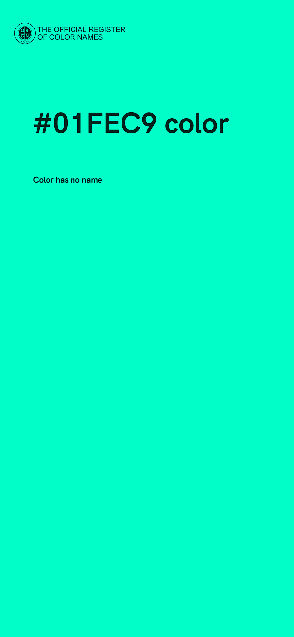 #01FEC9 color image