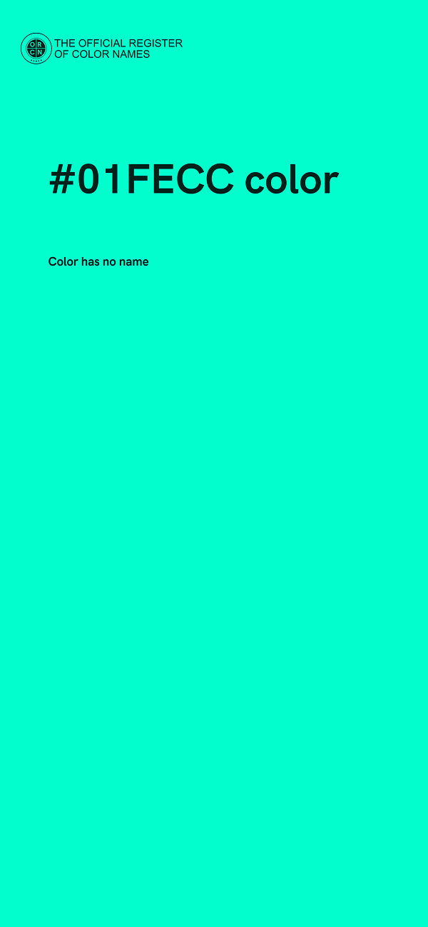 #01FECC color image
