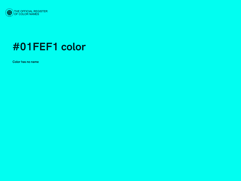 #01FEF1 color image