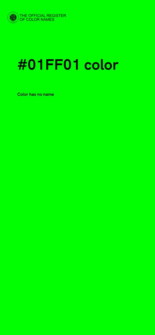 #01FF01 color image