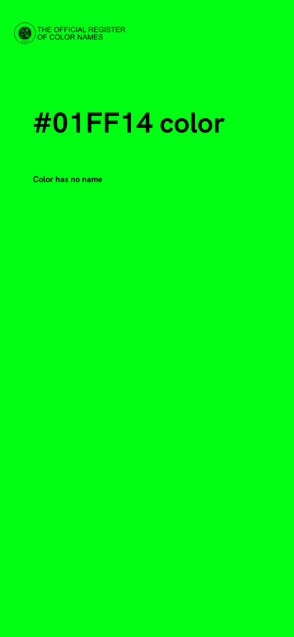 #01FF14 color image