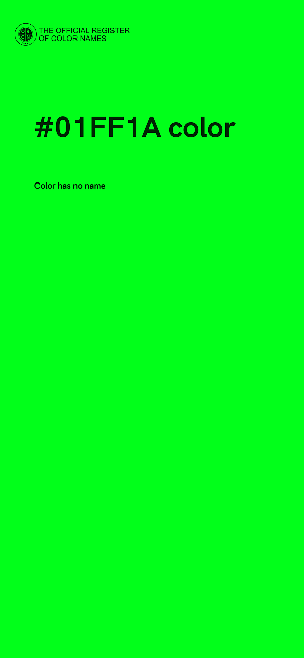 #01FF1A color image