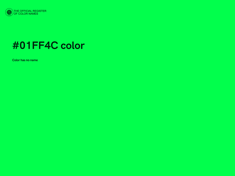 #01FF4C color image