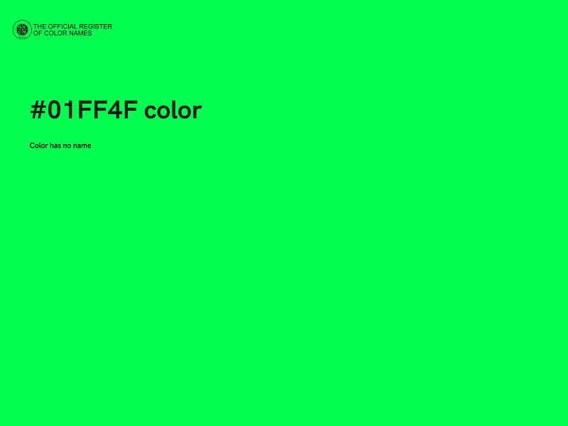 #01FF4F color image