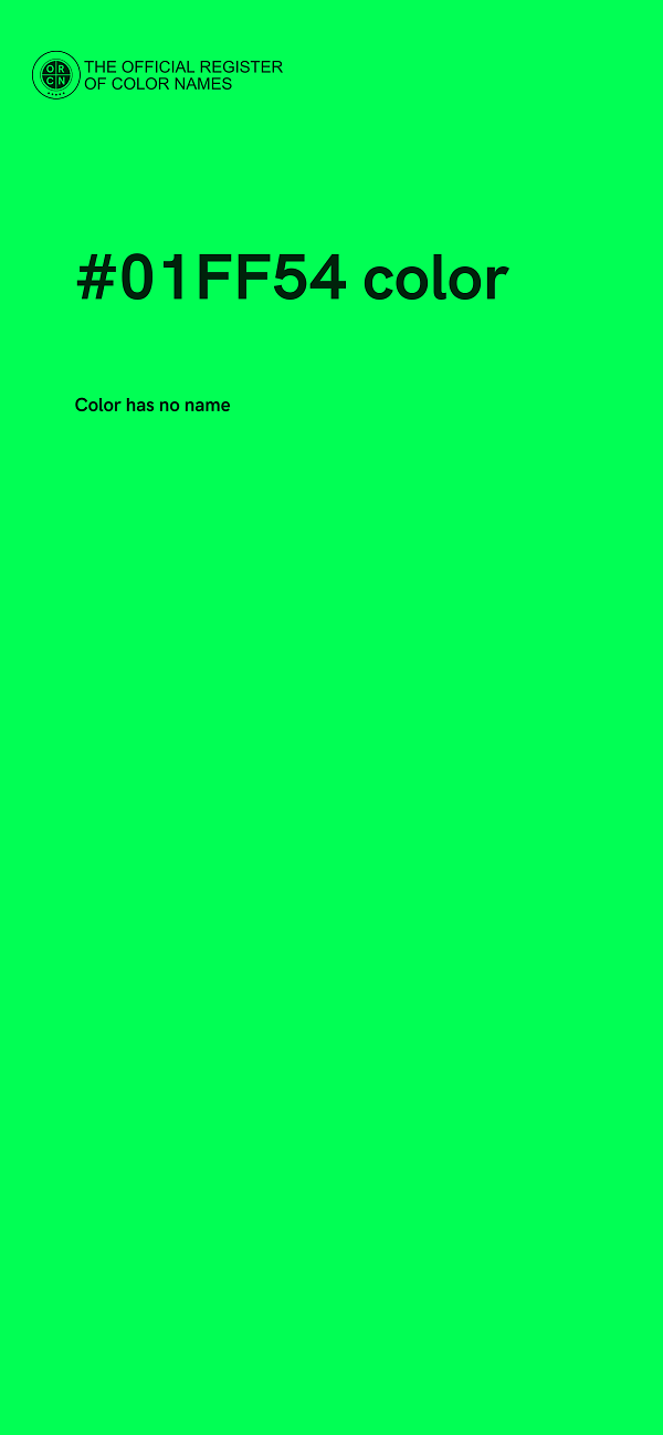 #01FF54 color image