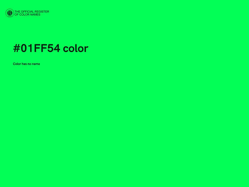 #01FF54 color image