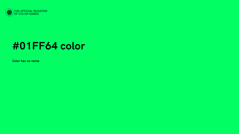 #01FF64 color image