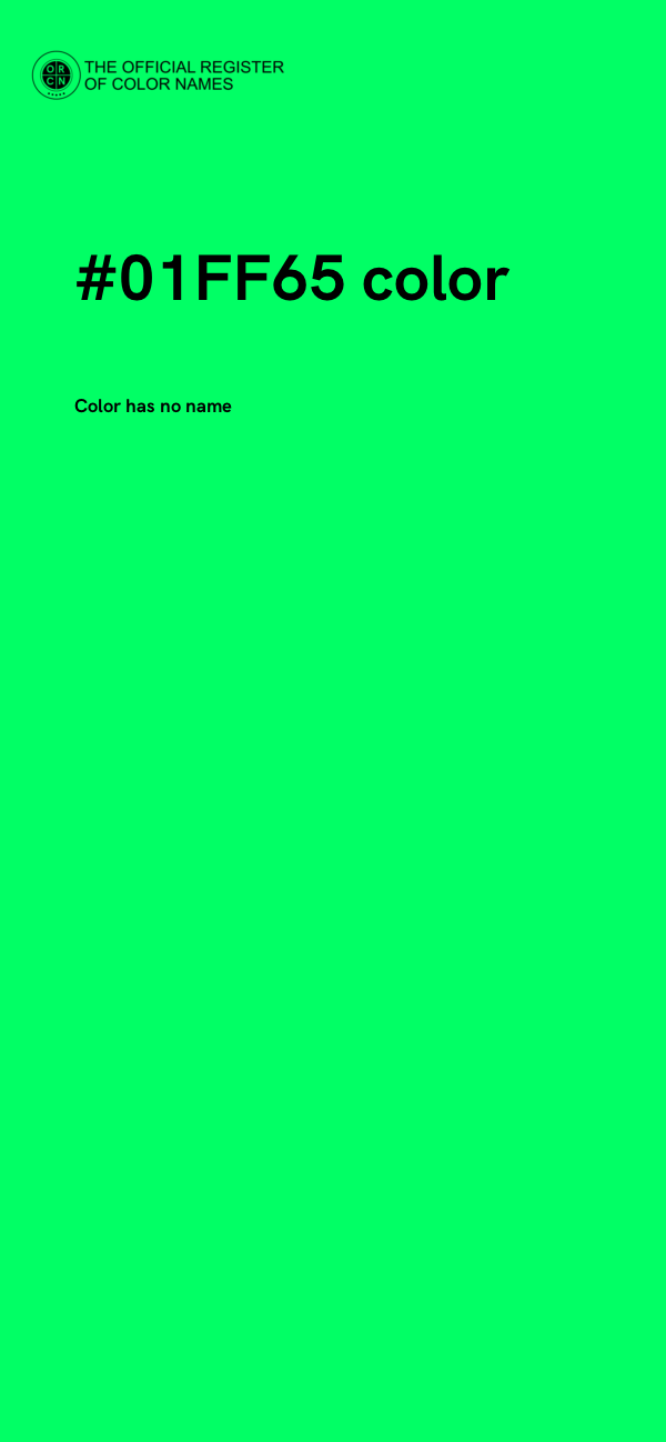 #01FF65 color image