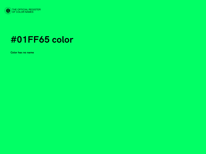 #01FF65 color image
