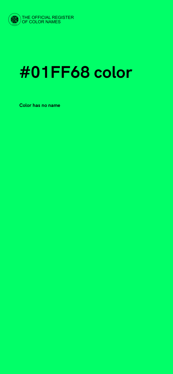 #01FF68 color image