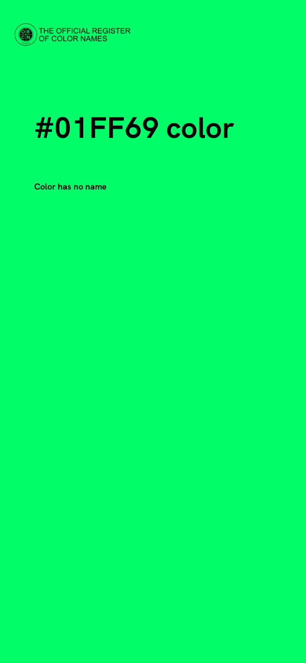 #01FF69 color image