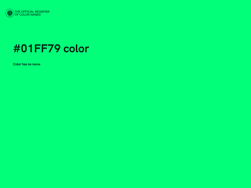 #01FF79 color image