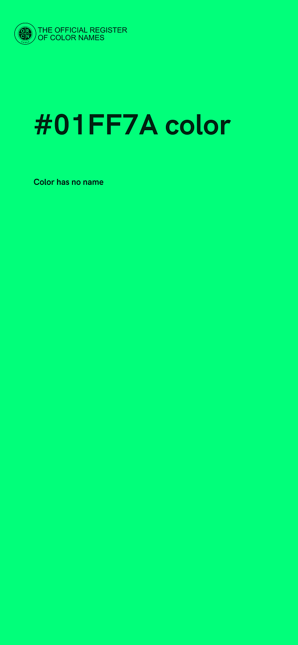 #01FF7A color image