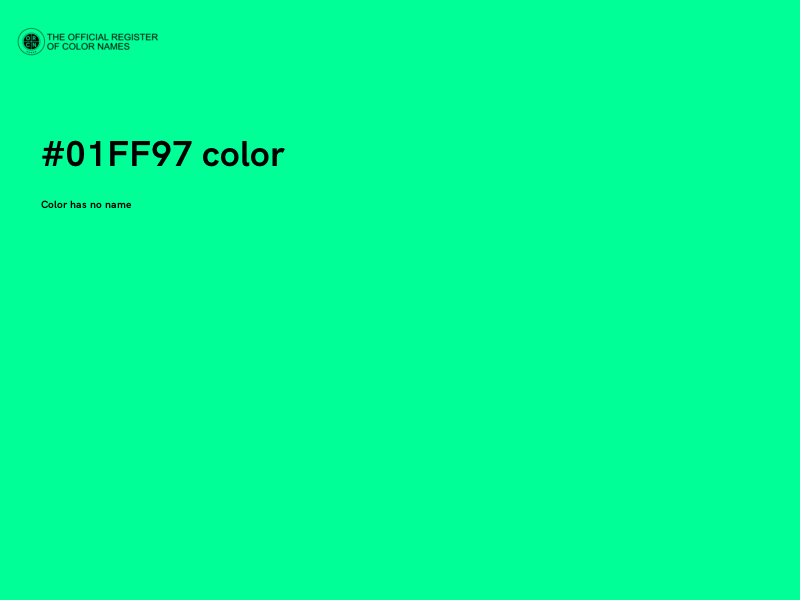 #01FF97 color image