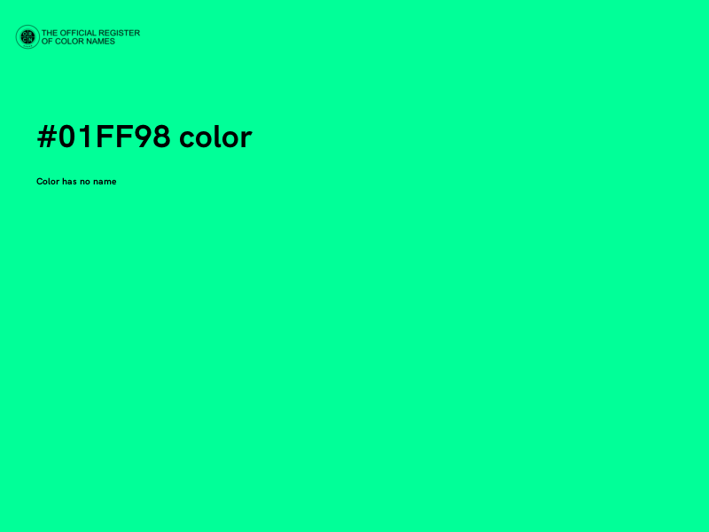#01FF98 color image