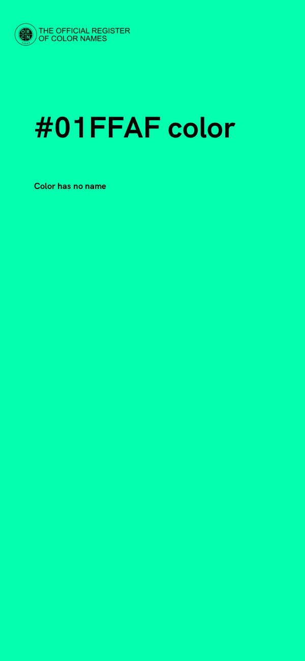 #01FFAF color image