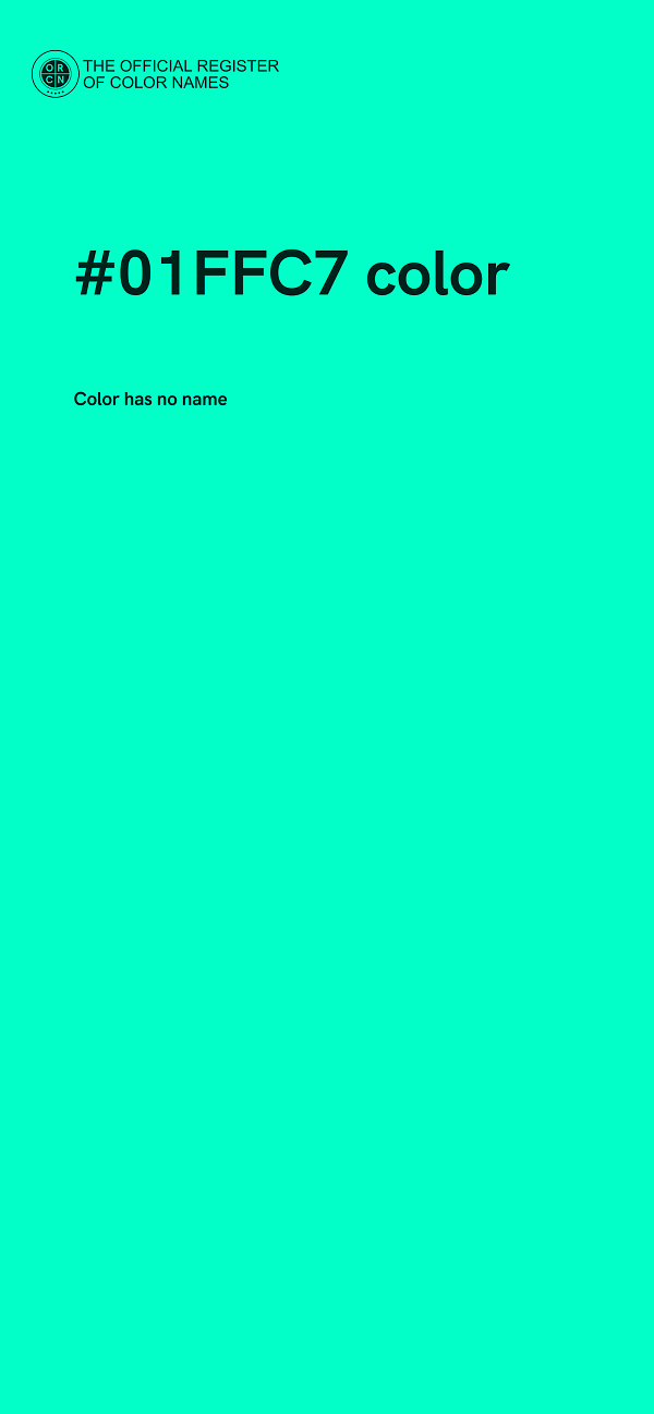 #01FFC7 color image