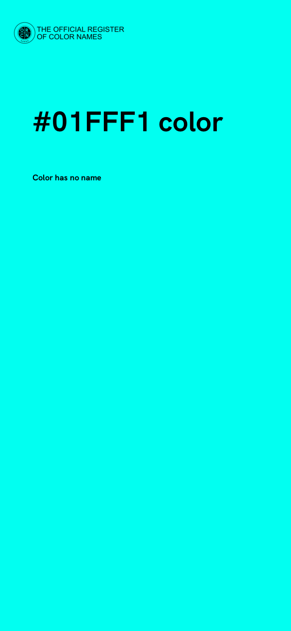 #01FFF1 color image