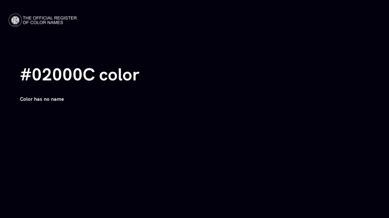 #02000C color image