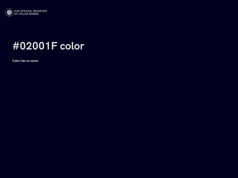 #02001F color image