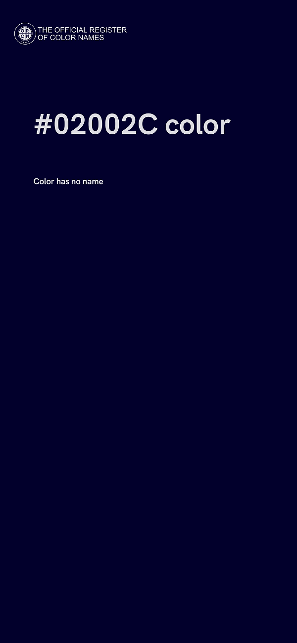 #02002C color image