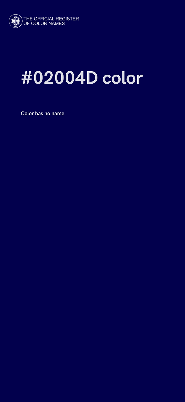 #02004D color image