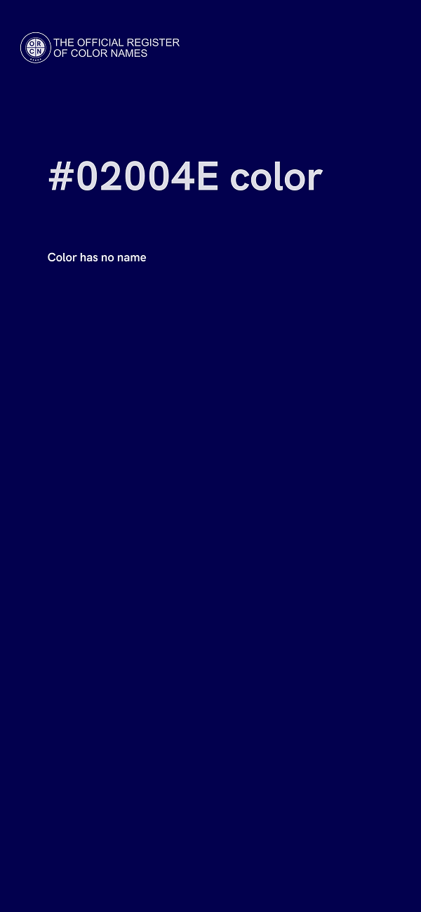 #02004E color image
