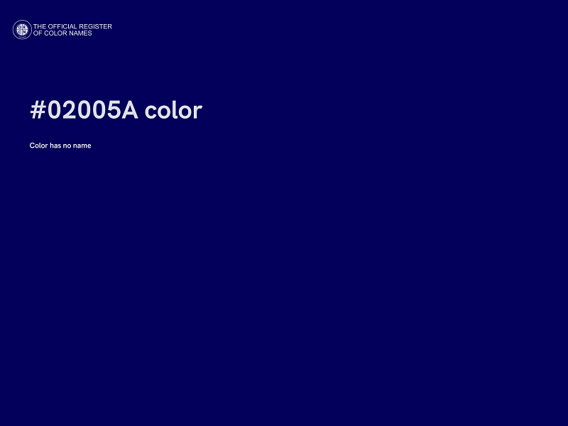 #02005A color image