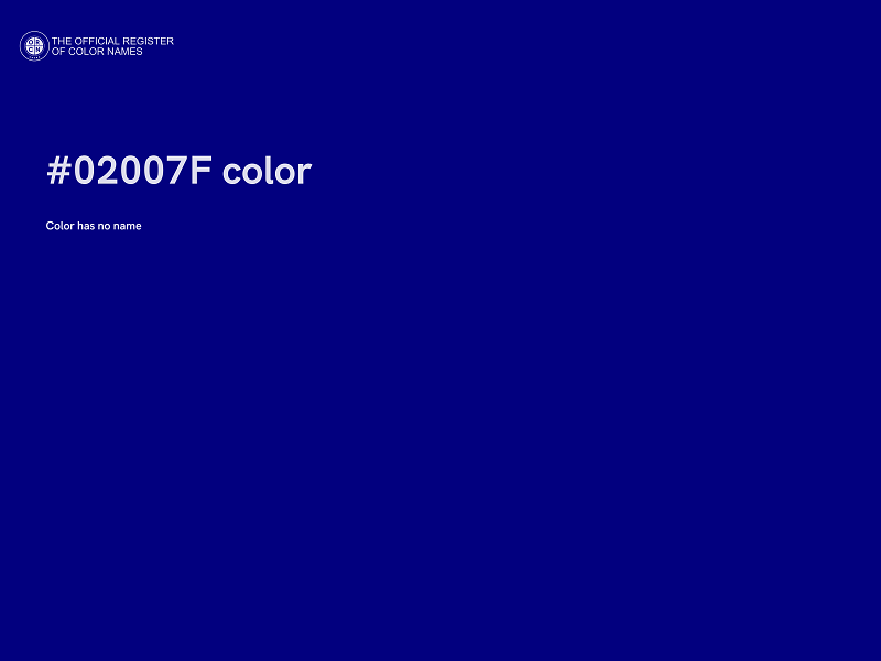 #02007F color image