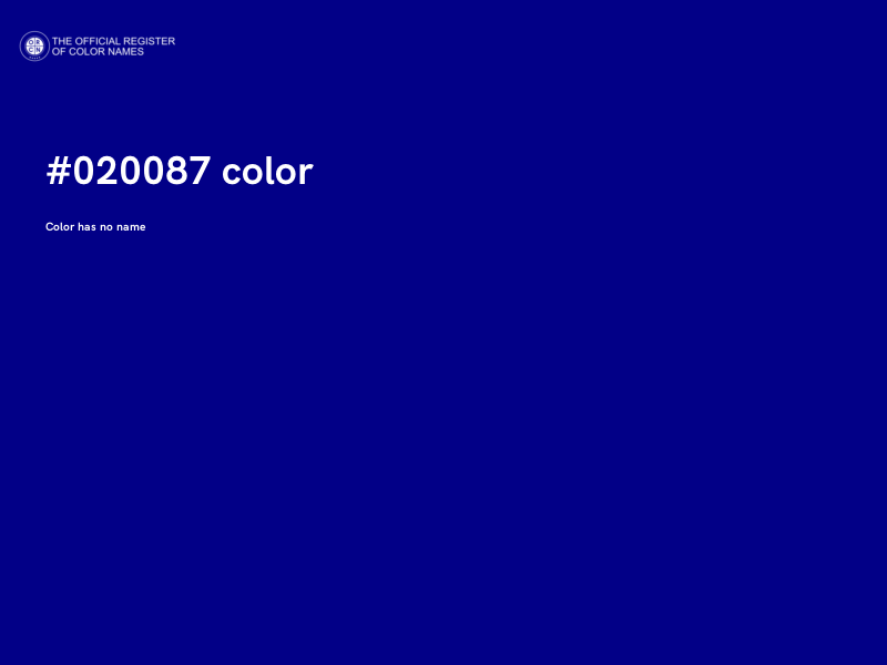 #020087 color image