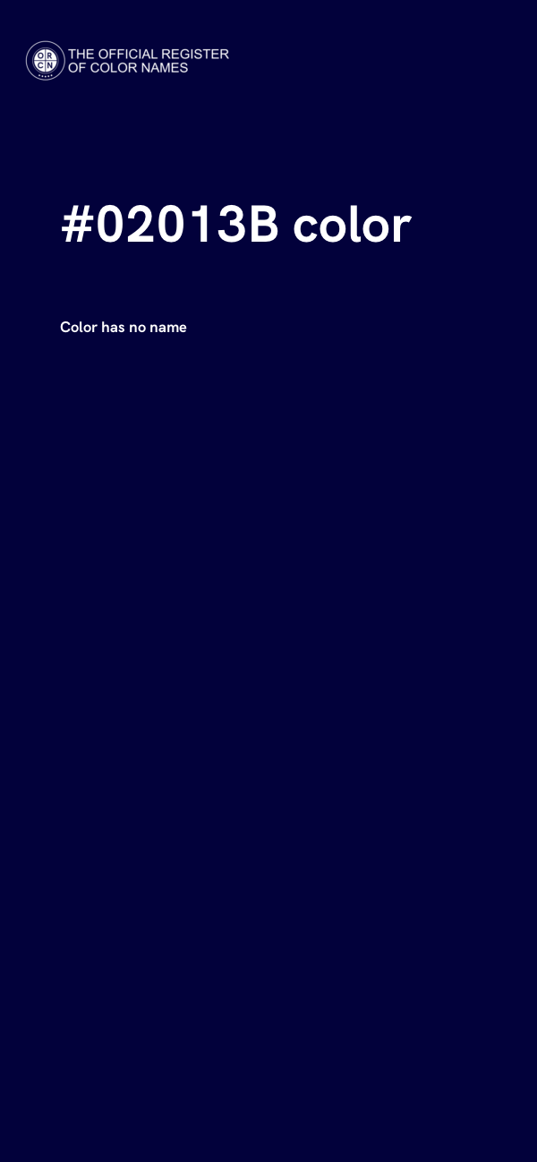 #02013B color image