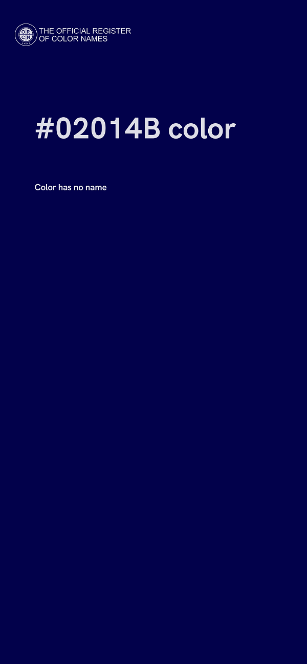 #02014B color image