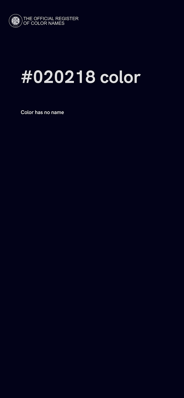 #020218 color image