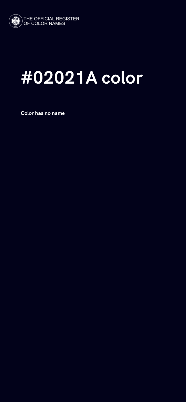 #02021A color image