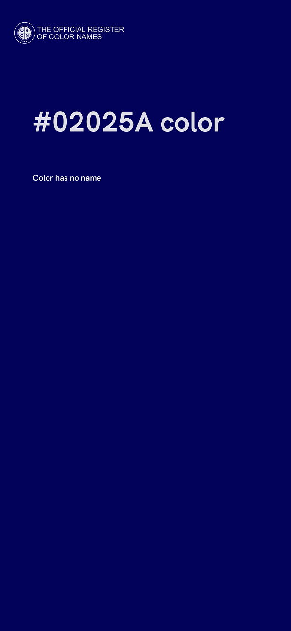 #02025A color image