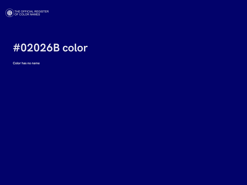 #02026B color image