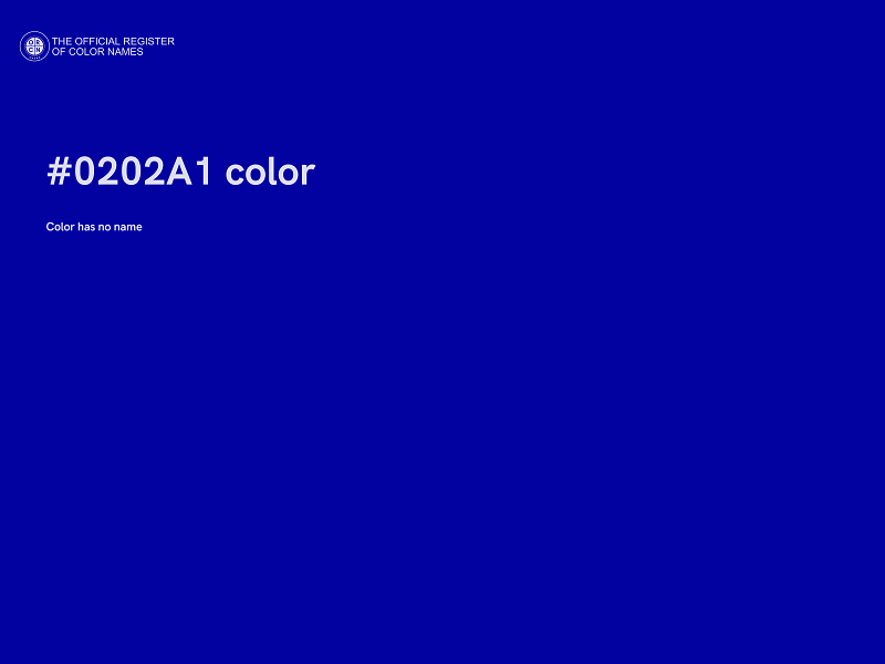 #0202A1 color image