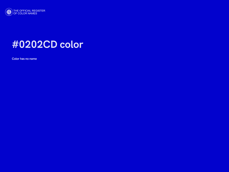 #0202CD color image