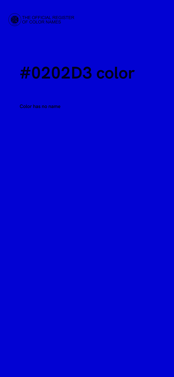 #0202D3 color image