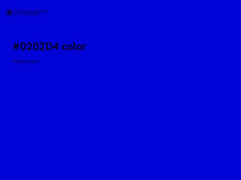 #0202D4 color image